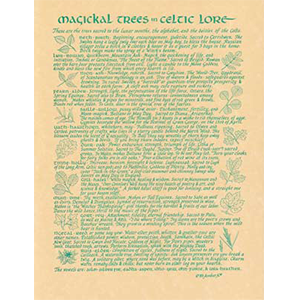 Celtic Trees poster - Wiccan Place