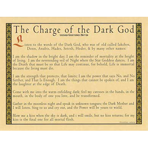 Dark God poster - Wiccan Place