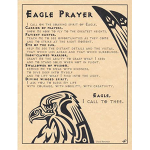 Eagle Prayer poster - Wiccan Place