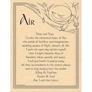 Air Evocation poster - Wiccan Place
