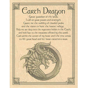 Earth Dragon poster - Wiccan Place