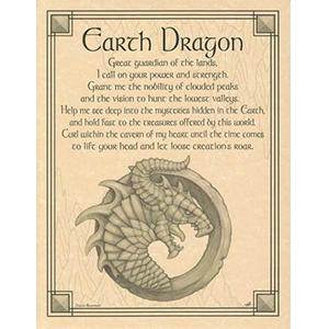 Earth Dragon poster - Wiccan Place