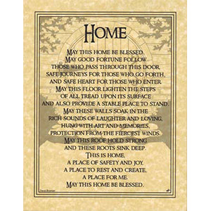 Home Blessing poster - Wiccan Place