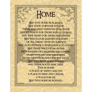 Home Blessing poster - Wiccan Place