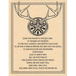 Horned Lord poster - Wiccan Place
