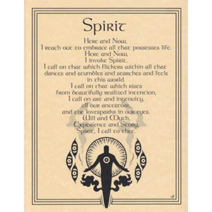 Spirit Invocation poster - Wiccan Place