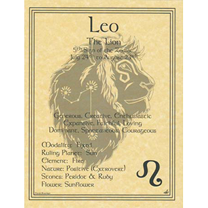 Leo Zodiac Sign (Sun in Leo) poster - Wiccan Place