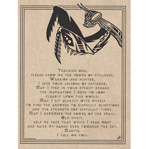 Mantis Prayer poster - Wiccan Place