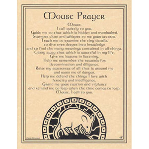 Mouse Prayer poster - Wiccan Place