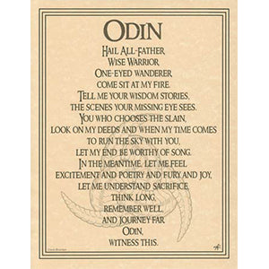 Odin poster - Wiccan Place