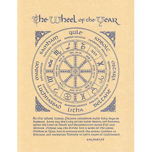 Pagan Year poster - Wiccan Place