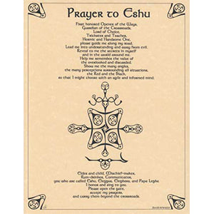 Prayer to Eshu poster - Wiccan Place