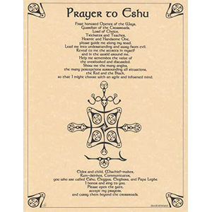 Prayer to Eshu poster - Wiccan Place