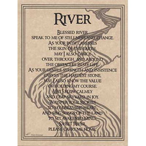 River Prayer poster - Wiccan Place