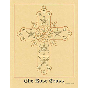 Rose Cross poster - Wiccan Place