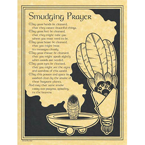 Smudging Prayer poster - Wiccan Place