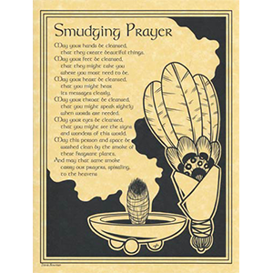 Smudging Prayer poster - Wiccan Place