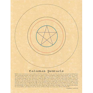 Talisman Pentacle poster - Wiccan Place