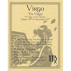 Virgo Zodiac Sign (Sun in Virgo) poster - Wiccan Place