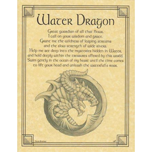 Water Dragon poster - Wiccan Place