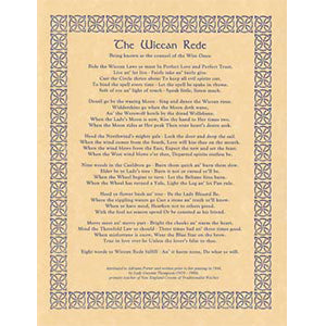 Wiccan Rede (long poem) poster - Wiccan Place