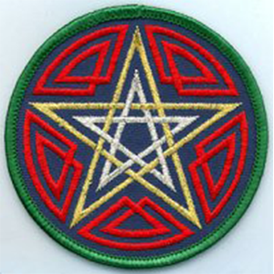 Celtic Pentagram patch 3" - Wiccan Place