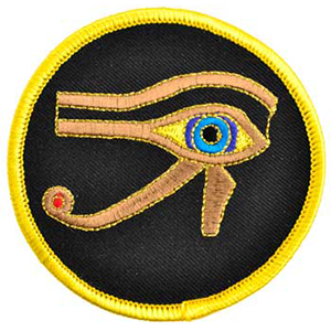 Eye of Horus sew-on patch 3" - Wiccan Place