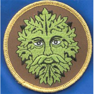 Green Man iron-on patch 3" - Wiccan Place