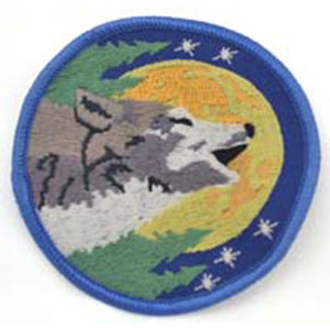 Wolf sew-on patch 3" - Wiccan Place