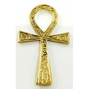 Ankh brass 2 3/8" x 4" - Wiccan Place