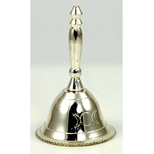 Triple Moon Altar Bell 2 1/2" - Wiccan Place