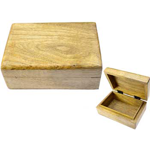 Natural wood box 4" x 6" - Wiccan Place