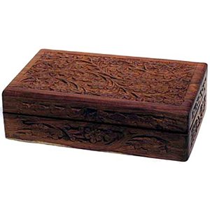 Handcrafted box w Floral Design 5" x 8" - Wiccan Place
