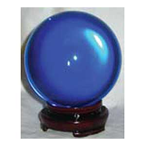 Blue crystal ball 50mm - Wiccan Place