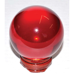 Red crystal ball 50 mm - Wiccan Place