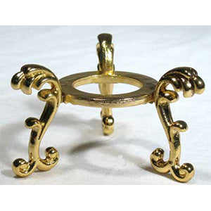 Gold Plated Flower crystal ball stand - Wiccan Place