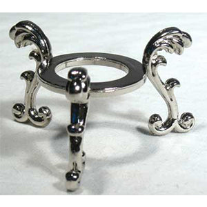 Silver Plated Flower crystal ball stand - Wiccan Place