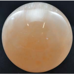 Orange Selenite crystal ball 2" - 3" - Wiccan Place