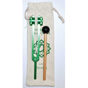 Heart Chakra (green) tuning fork 8 1/2" - Wiccan Place