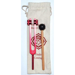 Root chakra (red) tuning fork 8 1/2" - Wiccan Place