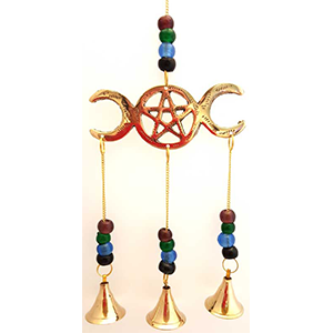 Triple Moon wind chime - Wiccan Place
