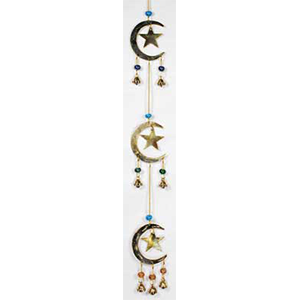 Stars and Moons wind chime - Wiccan Place
