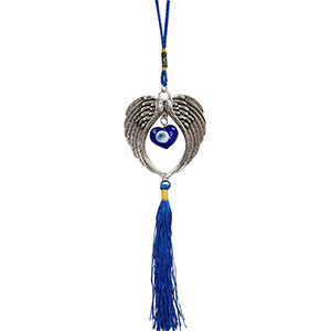 Angel Wings Evil Eye wall hanging - Wiccan Place