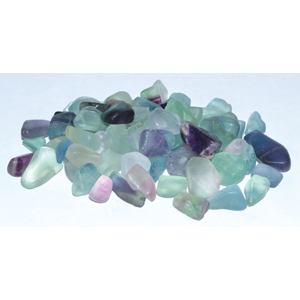 Fluorite tumbled chips 7-9mm, 1 lb - Wiccan Place