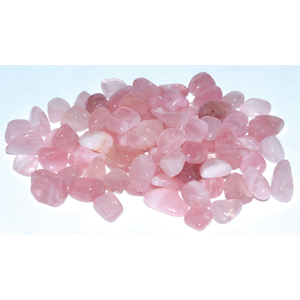 Rose Quartz tumbled chips 6-8 mm, 1 lb - Wiccan Place