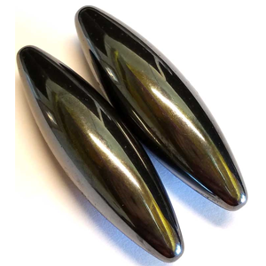 Magnetic Hematite Oval pair 60 mm - Wiccan Place