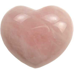 Rose Quartz heart 1 3/4" - Wiccan Place