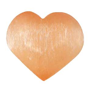 Orange Selenite heart 2 3/4" - Wiccan Place