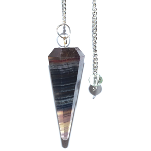 Fluorite 6-sided pendulum - Wiccan Place