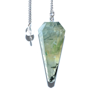 Prehnite 6-sided  pendulum - Wiccan Place